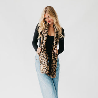Laine Leopard Scarf-Scarf-Pretty Simple