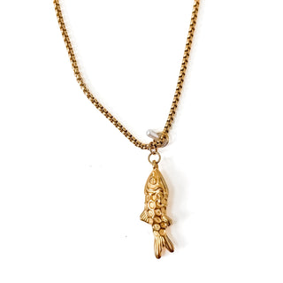Lucky Fish Necklace - WATERPROOF-Necklace-Pretty Simple