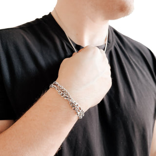 Lorenzo L'uomo Mens Collection Double Bracelet Wholesale-Bracelet-Pretty Simple