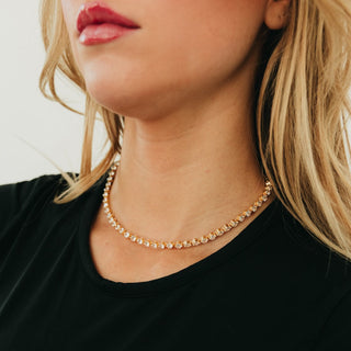 Luxe Frosted In Diamonds Choker Necklace - WATERPROOF-Necklace-Pretty Simple