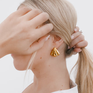 Meet Me In SoHo Triangle Stud Earrings - WATERPROOF-Earrings-Pretty Simple