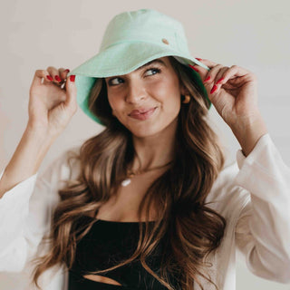 mint terrycloth bucket hat - Dip In The Pool Bucket Hat