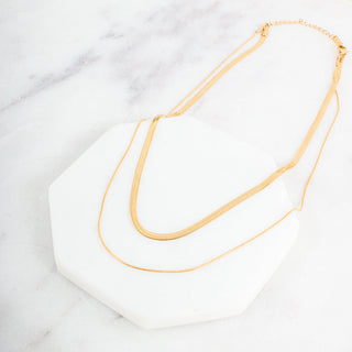 Brooke Layered Chain Necklace *WATERPROOF*-Necklace-Pretty Simple