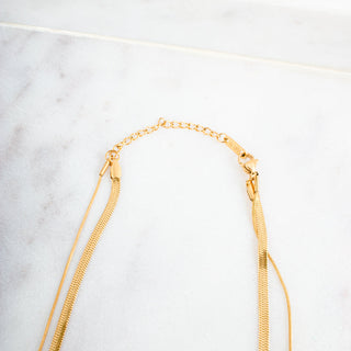 Brooke Layered Chain Necklace *WATERPROOF*-Necklace-Pretty Simple