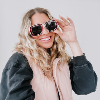 Nicolette Retro Oversized Square Sunglasses Wholesale-Sunglasses-Pretty Simple