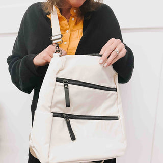 Pretty Simple Nori Nylon Backpack cream