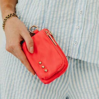 Nylon Cameron Clippable Double Zip Card Wallet-Wallet-Pretty Simple