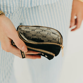 Nylon Cameron Clippable Double Zip Card Wallet-Wallet-Pretty Simple