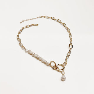 Pacific Pearl Link Chain Necklace - WATERPROOF-Necklace-Pretty Simple