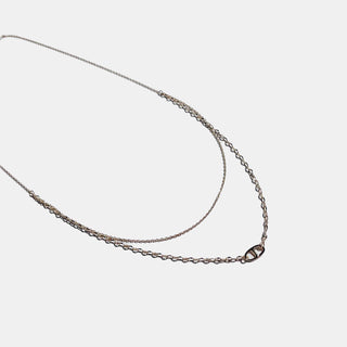 Pretty Simple Parker Oval Pendant Layered Necklace