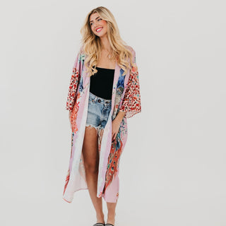 Peacock Summer Kimono-Kimono-Pretty Simple