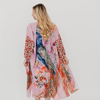 Peacock Summer Kimono-Kimono-Pretty Simple