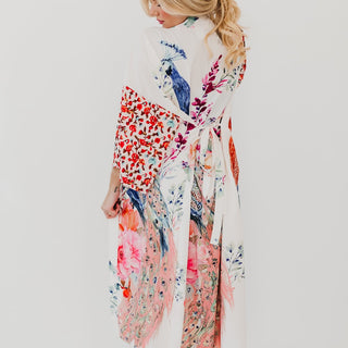 Peacock Summer Kimono-Kimono-Pretty Simple