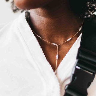 Pretty Simple Pearly Satisfaction Y Drop Necklace