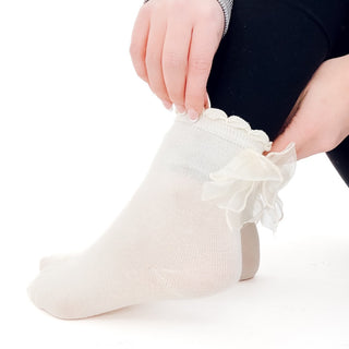 Tulle Bow Socks-Socks-Pretty Simple