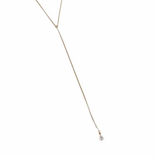 Pretty Simple Taci Crystal Teardrop Y Necklace