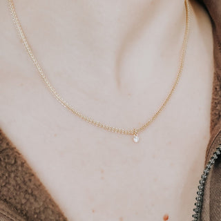 Reba Rounded Snake Chain Necklace-Pretty Simple