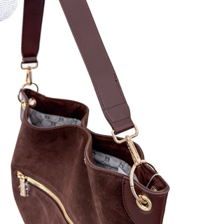 Rosalie Rivet Suede Hobo Bag-Tote Bag-Pretty Simple