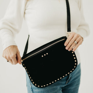 Bum Bag-Sabrina Studded Suede Bum Bag - LIVE SALE-Pretty Simple