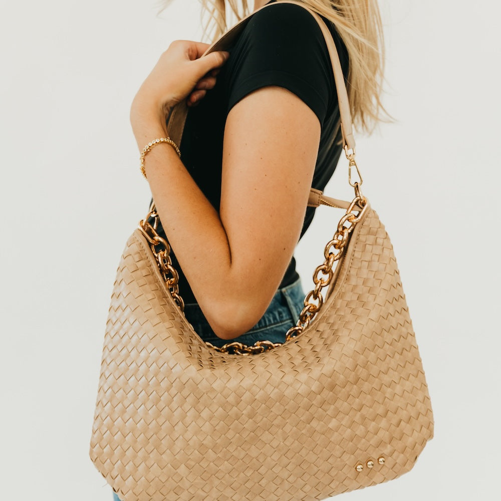 Sienna Slouchy Woven Shoulder Bag - TOP SELLER-Shoulder Bag-Pretty Simple