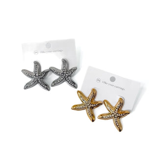 Starfish Earrings - WATERPROOF-Earrings-Pretty Simple