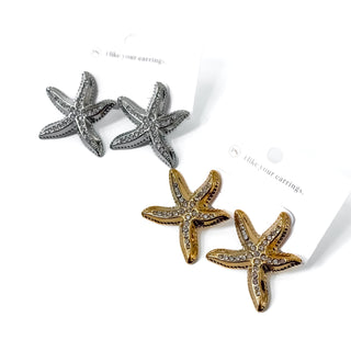 Starfish Earrings - WATERPROOF-Earrings-Pretty Simple