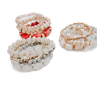 Stone Sunrise Combo Beaded Bracelet Set-Bracelet-Pretty Simple Wholesale