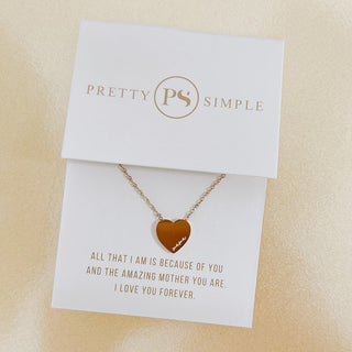 Sweet Heart Gift Necklace - WATERPROOF-Pretty Simple