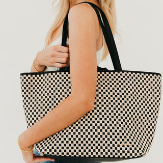 Woven Tiffany Organizer Tote Bag-Tote Bag-Pretty Simple