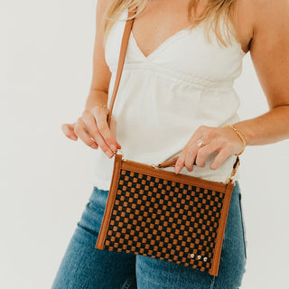 Veda Woven Crossbody and Clutch Bag-Crossbody Bag-Pretty Simple