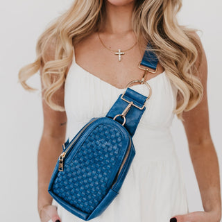 Waverly Woven Sling Bag Wholesale-Crossbody Bag-Pretty Simple