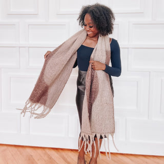 Wavy Elegance Fringe Scarf-Scarf-Pretty Simple