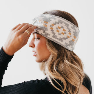 Western Wide Twist Knit Headband-Accessory-Pretty Simple