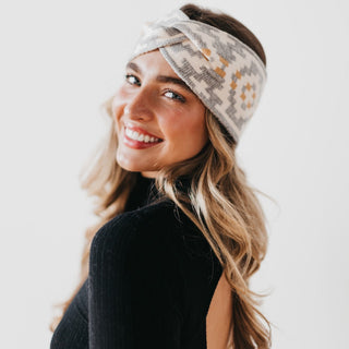 Western Wide Twist Knit Headband-Accessory-Pretty Simple