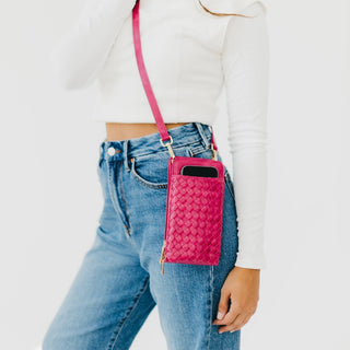 Woven Double Duty Phone Bag Wholesale-Crossbody Bag-Pretty Simple