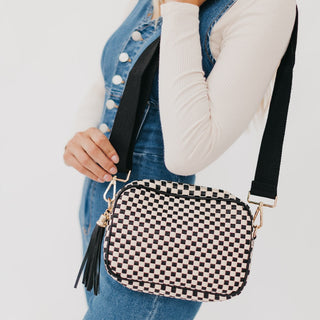 Woven Willow Camera Crossbody Bag-Crossbody Bag-Pretty Simple