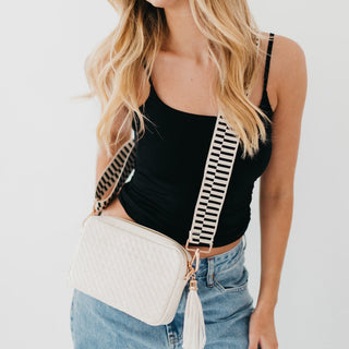 Woven Willow Camera Crossbody Bag Wholesale-Crossbody Bag-Pretty Simple