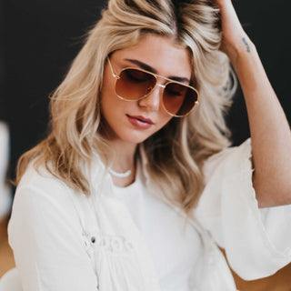 Alexa Aviator Frame Sunglasses- Wholesale - Pretty Simple