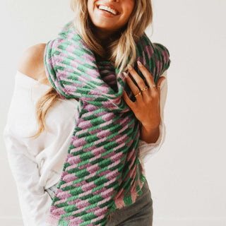 Cold Morning Houndstooth Scarf-Scarf-Pretty Simple Wholesale
