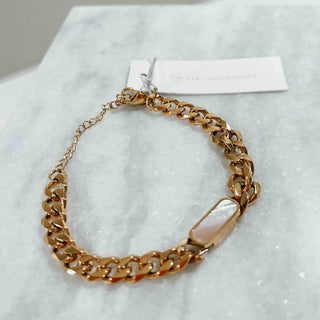 Crystal Quartz Chain Bracelet *WATERPROOF*-Bracelet