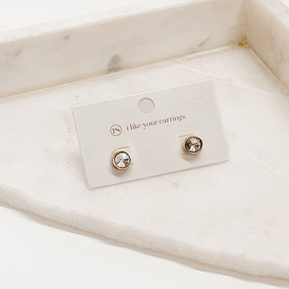Daphine Diamond Stud Earrings - WATERPROOF-Earrings-Pretty Simple