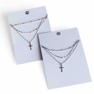 Devoted Cross Layered Necklace-Necklace