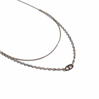 Parker Oval Pendant Layered Necklace-Necklace