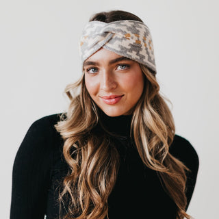 Western Wide Twist Knit Headband-Accessory-Pretty Simple