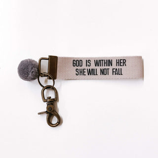 Words to Live By Canvas Keychain-Key Chain
